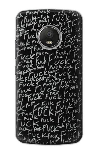 S3478 Funny Words Blackboard Case Cover Custodia per Motorola Moto G5 Plus