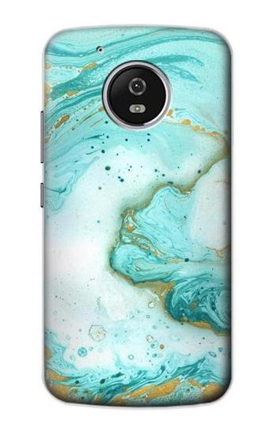 S3399 Green Marble Graphic Print Case Cover Custodia per Motorola Moto G5