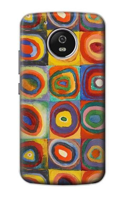 S3409 Squares Concentric Circles Case Cover Custodia per Motorola Moto G5