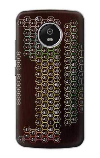 S3544 Neon Honeycomb Periodic Table Case Cover Custodia per Motorola Moto G5