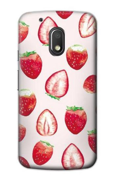 S3481 Strawberry Case Cover Custodia per Motorola Moto G4 Play