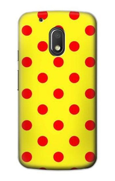S3526 Red Spot Polka Dot Case Cover Custodia per Motorola Moto G4 Play