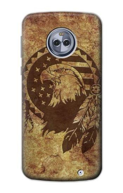 S3378 Native American Case Cover Custodia per Motorola Moto X4