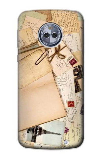 S3397 Postcards Memories Case Cover Custodia per Motorola Moto X4