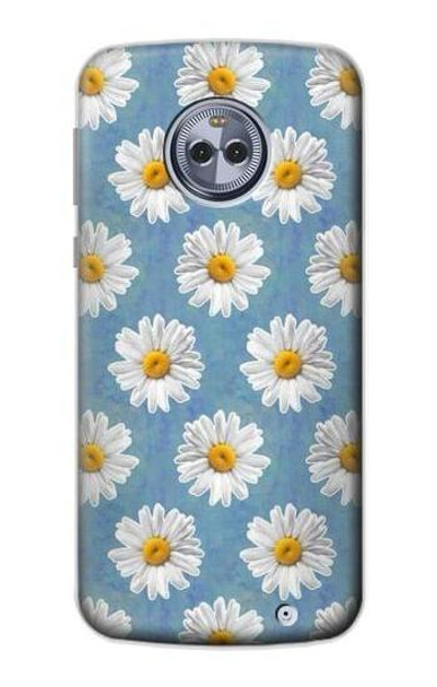 S3454 Floral Daisy Case Cover Custodia per Motorola Moto X4