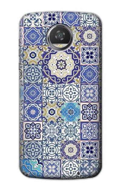 S3537 Moroccan Mosaic Pattern Case Cover Custodia per Motorola Moto Z2 Play, Z2 Force