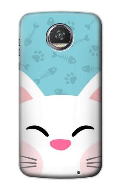 S3542 Cute Cat Cartoon Case Cover Custodia per Motorola Moto Z2 Play, Z2 Force