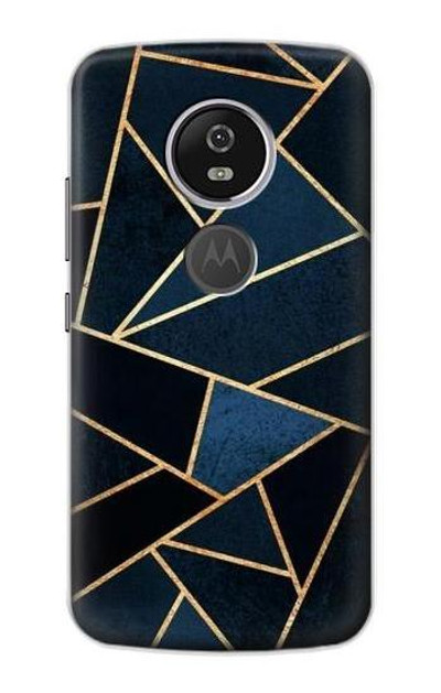 S3479 Navy Blue Graphic Art Case Cover Custodia per Motorola Moto E5 Plus