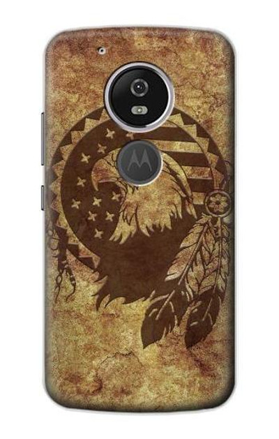 S3378 Native American Case Cover Custodia per Motorola Moto G6 Play, Moto G6 Forge, Moto E5