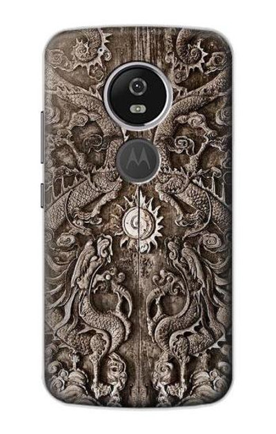 S3395 Dragon Door Case Cover Custodia per Motorola Moto G6 Play, Moto G6 Forge, Moto E5