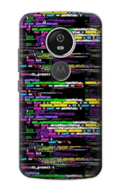S3420 Coding Programmer Case Cover Custodia per Motorola Moto G6 Play, Moto G6 Forge, Moto E5