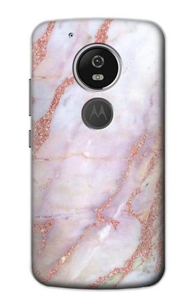 S3482 Soft Pink Marble Graphic Print Case Cover Custodia per Motorola Moto G6 Play, Moto G6 Forge, Moto E5