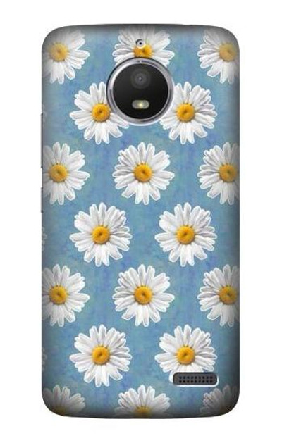 S3454 Floral Daisy Case Cover Custodia per Motorola Moto E4