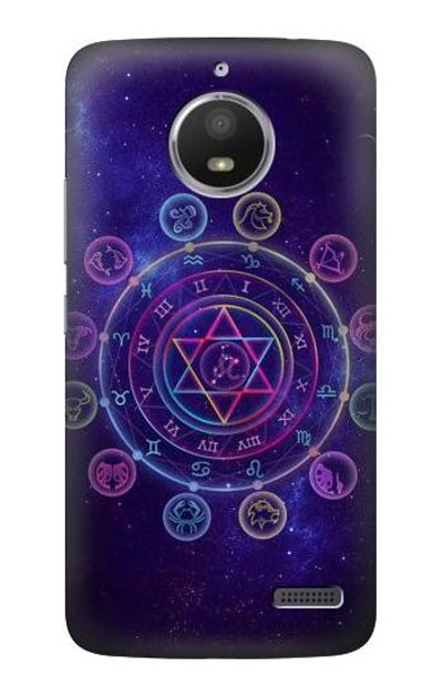 S3461 Zodiac Case Cover Custodia per Motorola Moto E4