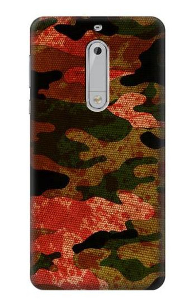 S3393 Camouflage Blood Splatter Case Cover Custodia per Nokia 5