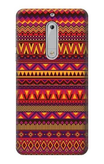 S3404 Aztecs Pattern Case Cover Custodia per Nokia 5
