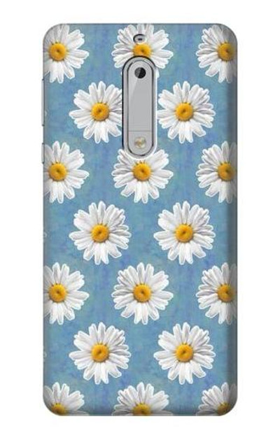 S3454 Floral Daisy Case Cover Custodia per Nokia 5