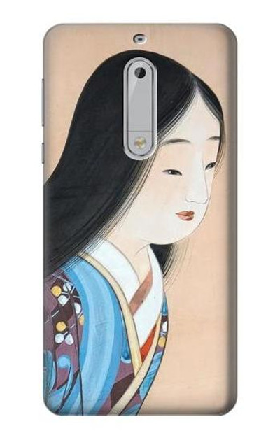 S3483 Japan Beauty Kimono Case Cover Custodia per Nokia 5