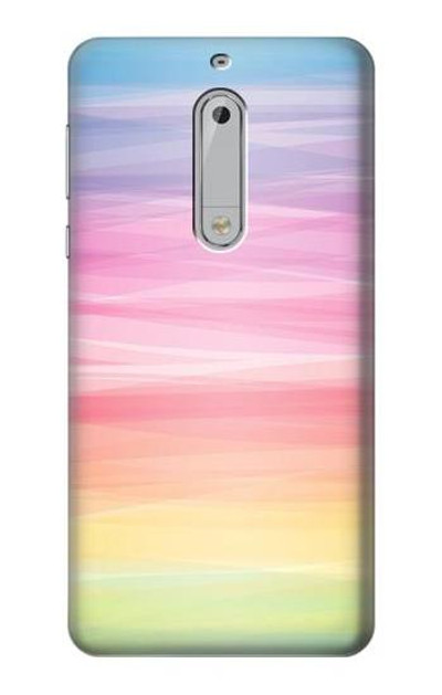 S3507 Colorful Rainbow Pastel Case Cover Custodia per Nokia 5