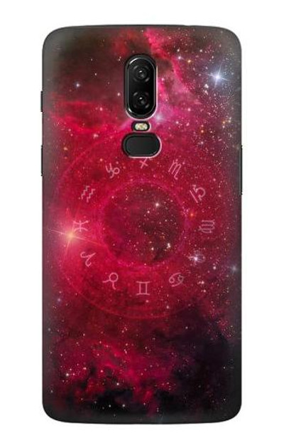 S3368 Zodiac Red Galaxy Case Cover Custodia per OnePlus 6