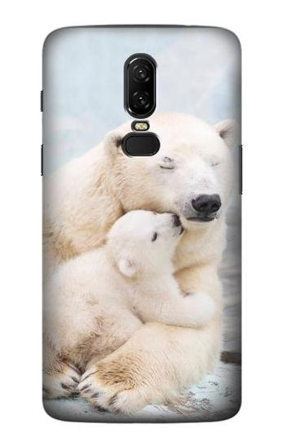 S3373 Polar Bear Hug Family Case Cover Custodia per OnePlus 6
