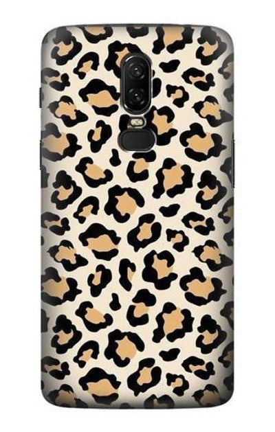 S3374 Fashionable Leopard Seamless Pattern Case Cover Custodia per OnePlus 6