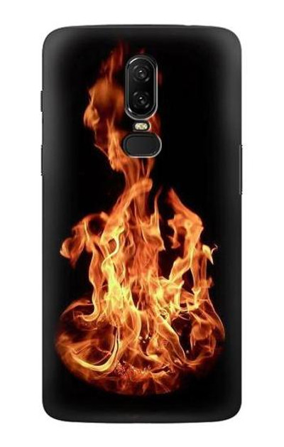 S3379 Fire Frame Case Cover Custodia per OnePlus 6