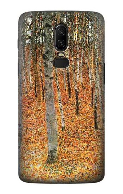 S3380 Gustav Klimt Birch Forest Case Cover Custodia per OnePlus 6