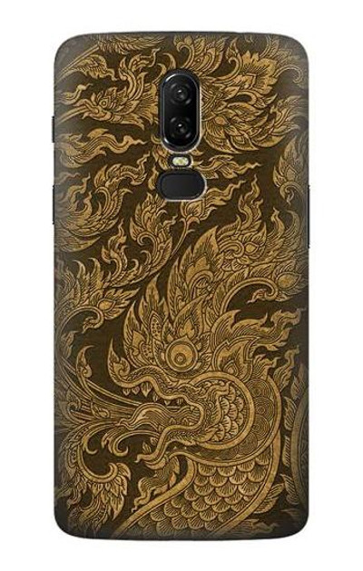 S3382 Thai Art Naga Case Cover Custodia per OnePlus 6