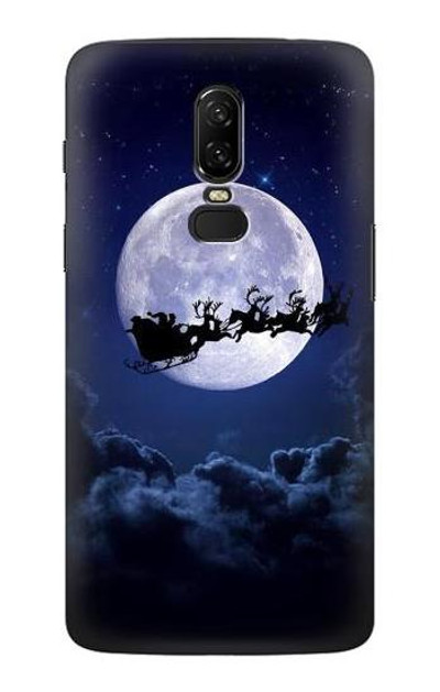 S3508 Xmas Santa Moon Case Cover Custodia per OnePlus 6