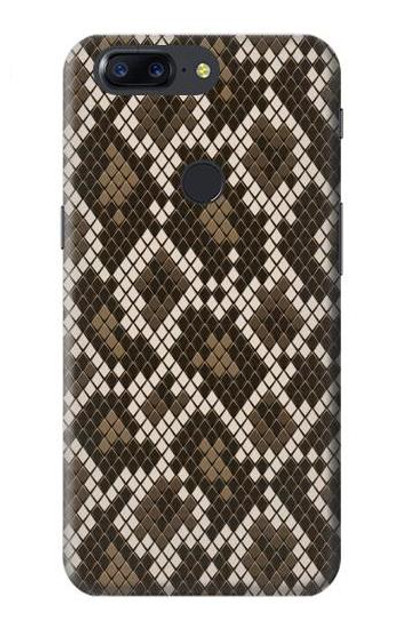 S3389 Seamless Snake Skin Pattern Graphic Case Cover Custodia per OnePlus 5T