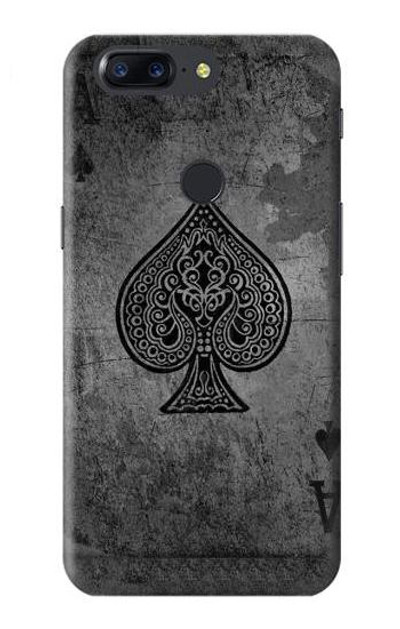 S3446 Black Ace Spade Case Cover Custodia per OnePlus 5T