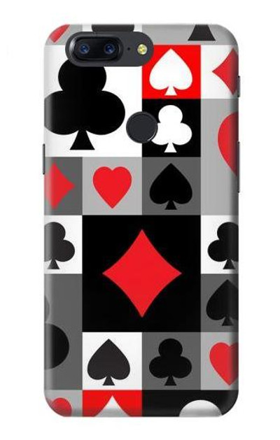 S3463 Poker Card Suit Case Cover Custodia per OnePlus 5T