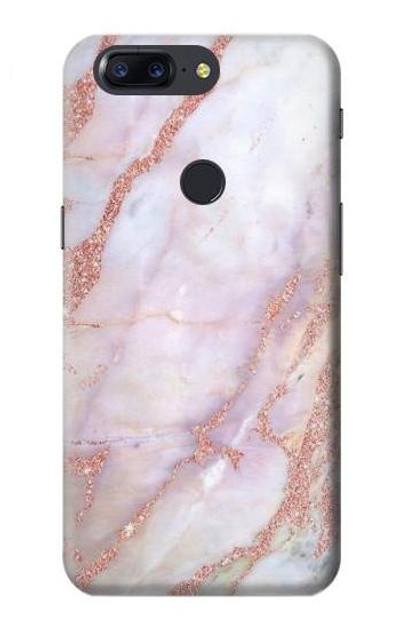 S3482 Soft Pink Marble Graphic Print Case Cover Custodia per OnePlus 5T