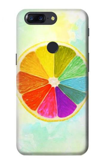 S3493 Colorful Lemon Case Cover Custodia per OnePlus 5T