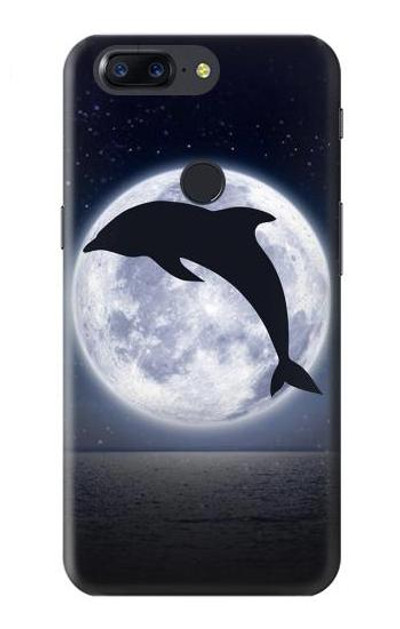 S3510 Dolphin Moon Night Case Cover Custodia per OnePlus 5T