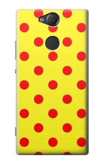 S3526 Red Spot Polka Dot Case Cover Custodia per Sony Xperia XA2