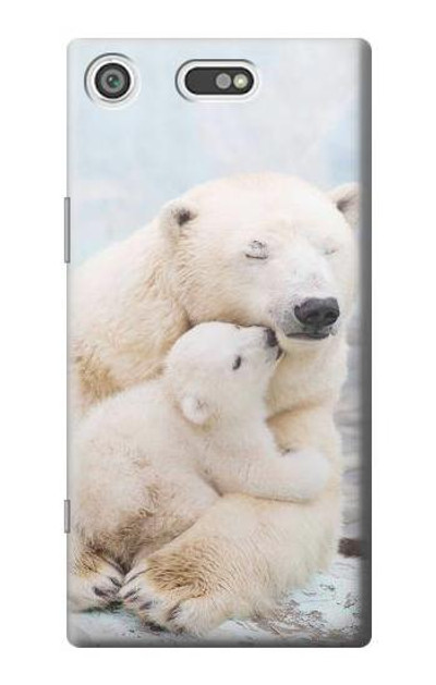 S3373 Polar Bear Hug Family Case Cover Custodia per Sony Xperia XZ1