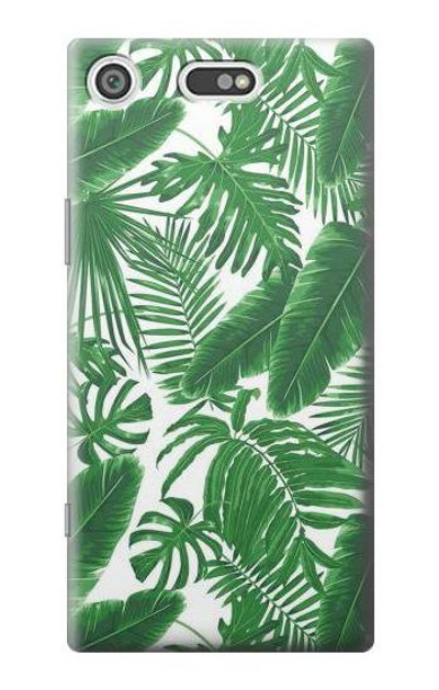 S3457 Paper Palm Monstera Case Cover Custodia per Sony Xperia XZ1