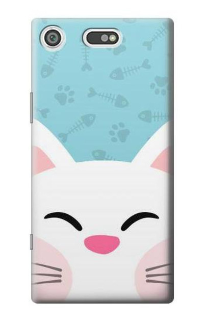 S3542 Cute Cat Cartoon Case Cover Custodia per Sony Xperia XZ1