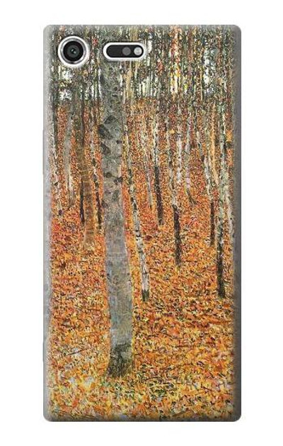 S3380 Gustav Klimt Birch Forest Case Cover Custodia per Sony Xperia XZ Premium