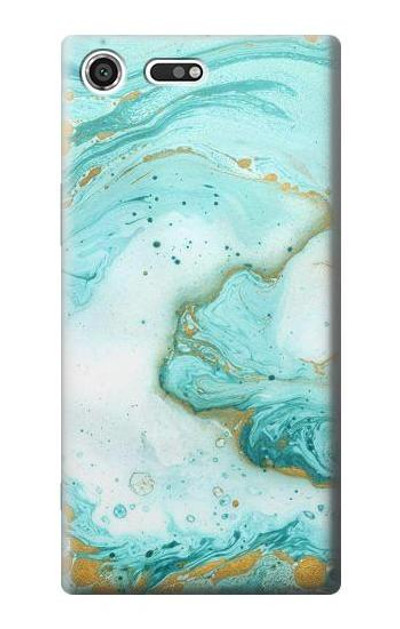 S3399 Green Marble Graphic Print Case Cover Custodia per Sony Xperia XZ Premium