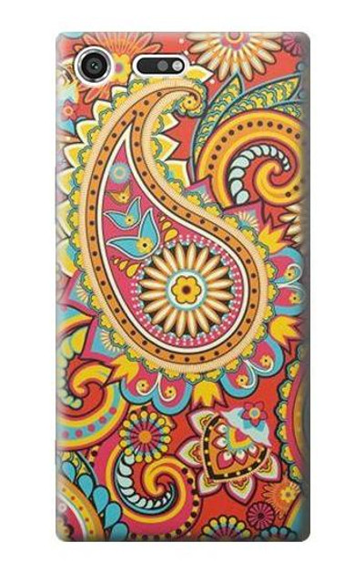 S3402 Floral Paisley Pattern Seamless Case Cover Custodia per Sony Xperia XZ Premium