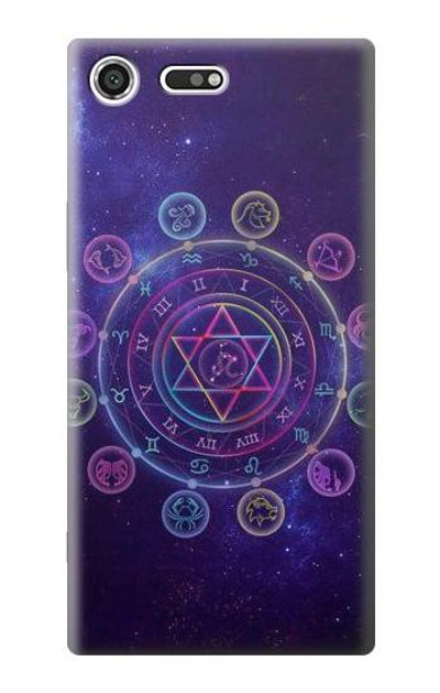 S3461 Zodiac Case Cover Custodia per Sony Xperia XZ Premium