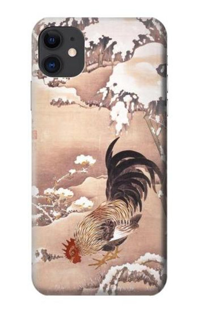 S1332 Ito Jakuchu Rooster Case Cover Custodia per iPhone 11