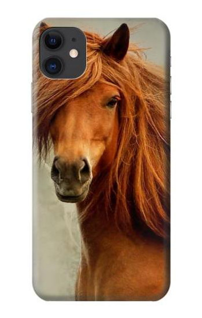 S1595 Beautiful Brown Horse Case Cover Custodia per iPhone 11