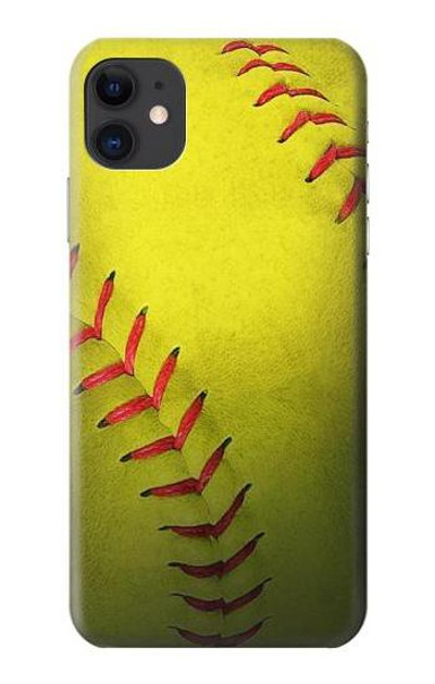S3031 Yellow Softball Ball Case Cover Custodia per iPhone 11