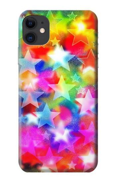 S3292 Colourful Disco Star Case Cover Custodia per iPhone 11