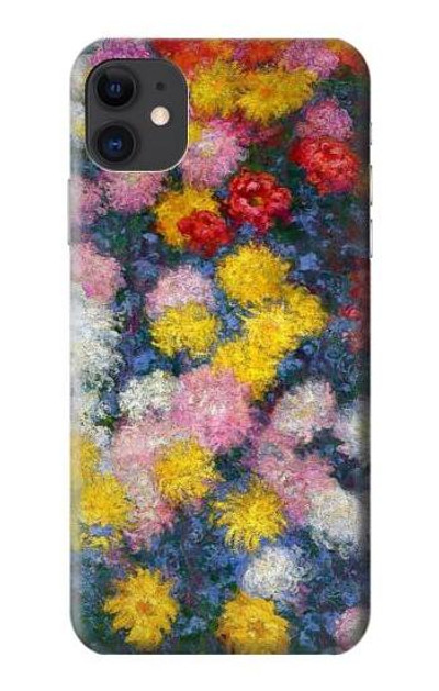 S3342 Claude Monet Chrysanthemums Case Cover Custodia per iPhone 11