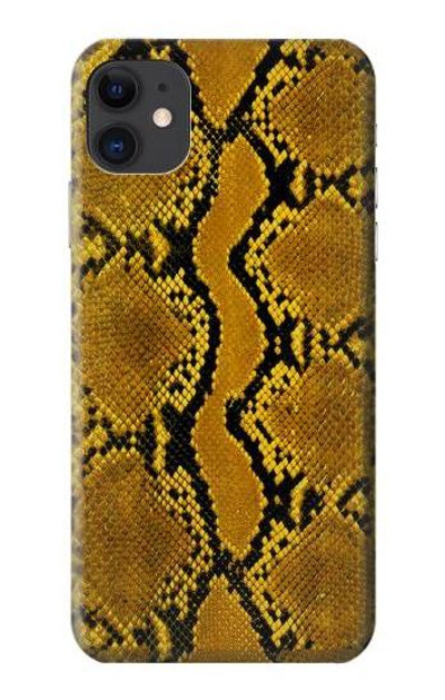 S3365 Yellow Python Skin Graphic Print Case Cover Custodia per iPhone 11